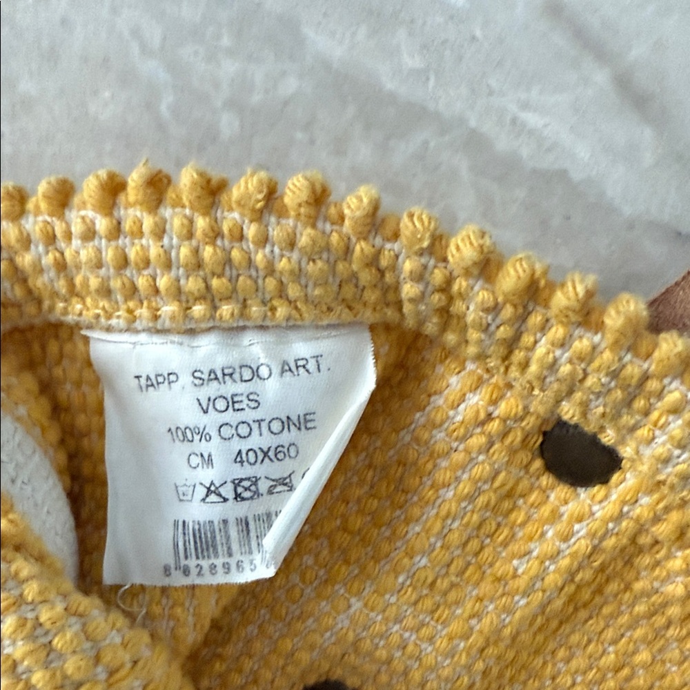 Loewe Yellow and Tan Textured Tote - Picture 7 of 7